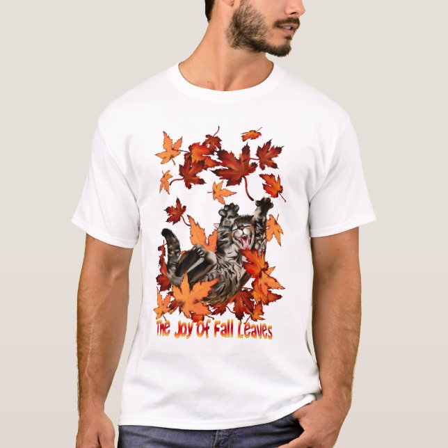 T-shirt La joie de l'automne laisse la chemise (Devant)
