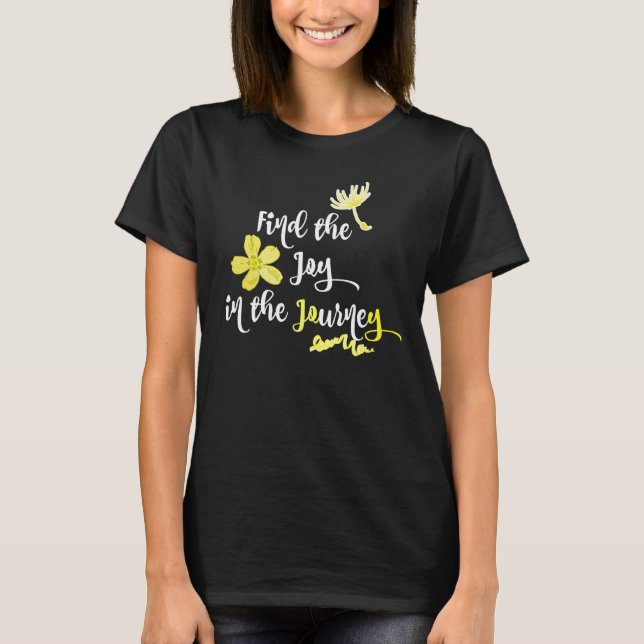T-shirt La joie inspirante dans le voyage (Devant)