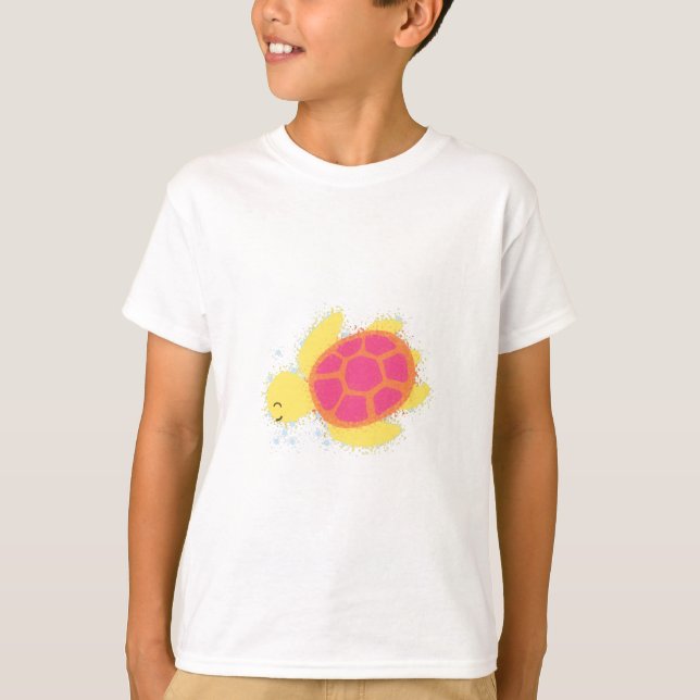 T-shirt La jolie tortue de mer (Devant)