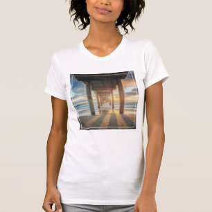 T-shirt La Jolla, le pilier de Scripps au coucher du