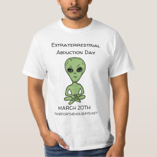 T-shirt La journée de l'enlèvement extra-terrestre est le 