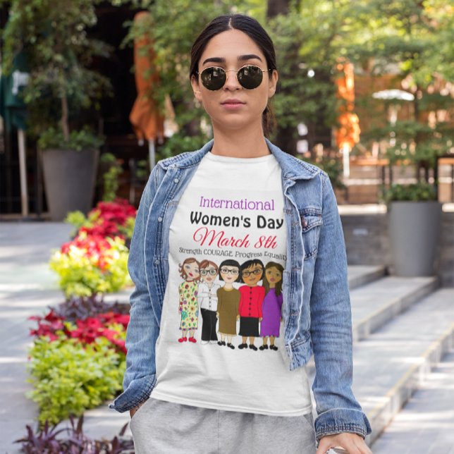 T-shirt La Journée internationale de la femme est le 8 mar (Créateur téléchargé)