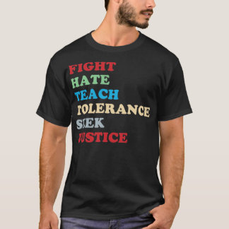 T-shirt La justice sociale recherche des droits à l'égalit