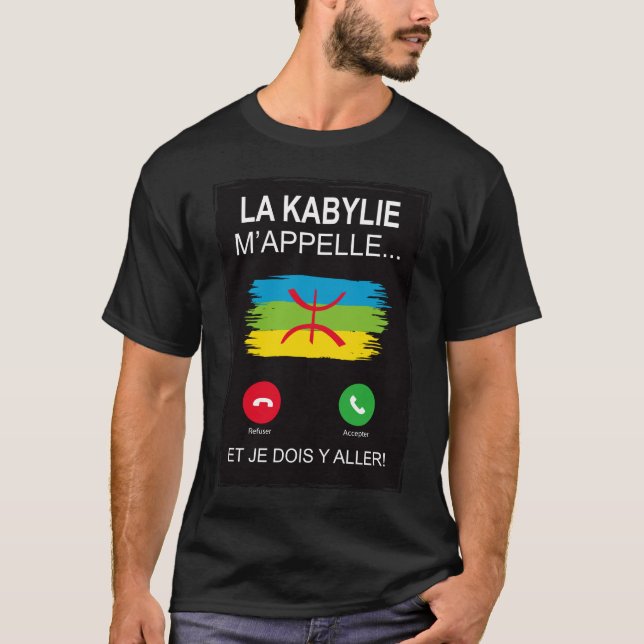 T-SHIRT LA KABYLIE M'APPELE (Devant)