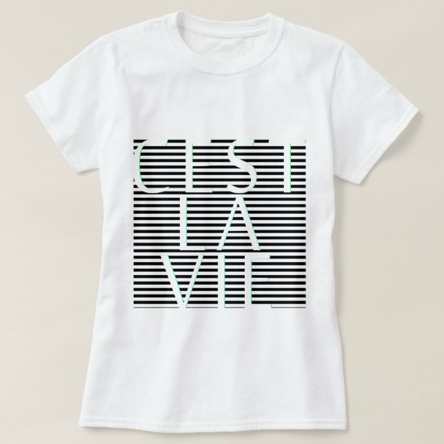 T-shirt La LA de C'EST LUTTENT la citation de Français (Design devant)