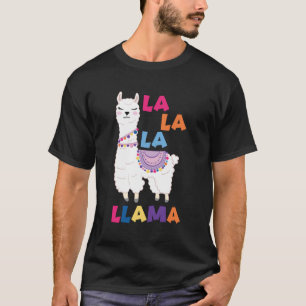 T-shirt La La La Llama - Drôle Chant Llama