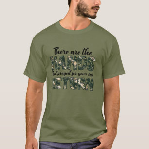 T-shirt Là la main qui priait pour la sécurité retour T-sh