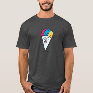 T-shirt La langue de cône de neige éventent la saveur de