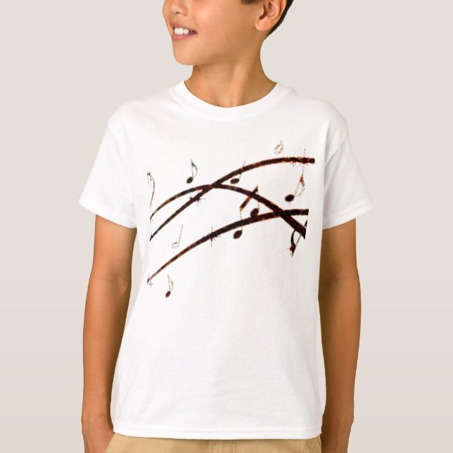 T-shirt La lave musicale note des produits (Devant)