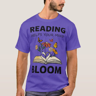 T-shirt la lecture aide votre esprit à fleurir