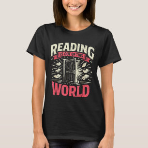 T-shirt La lecture est constituée de livres de fantaisie d