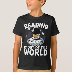 T-shirt La lecture est hors de ce monde drôle de livres sp