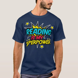 T-shirt La lecture est ma superpuissance Retro Vintages Li