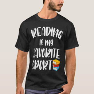 T-shirt La lecture est mon favori Sport Bookworm Book 1