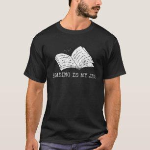 T-shirt La lecture est mon Jam Cute enseignant bibliothéca