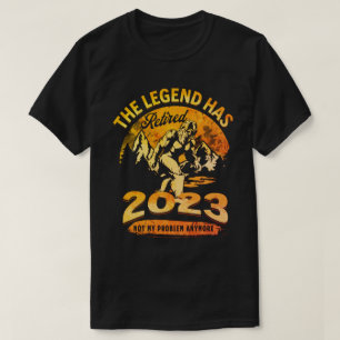 T-shirt La légende a retraité 2023 Fun Bigfoot retraite re