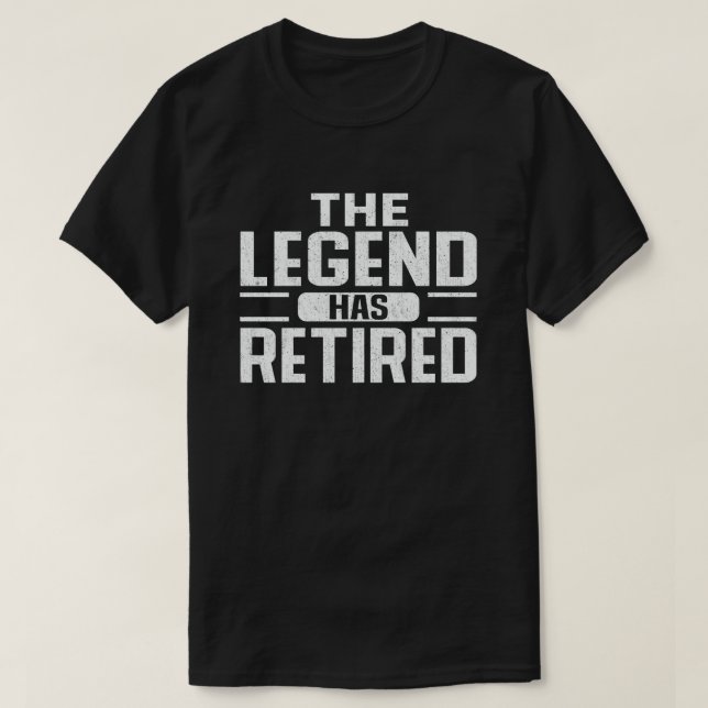 T-shirt La Légende A Retraité Drôle Cadeau De Retraite (Design devant)