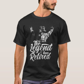 T-shirt La Légende A Retraité Firefighter Fire Fighter Re