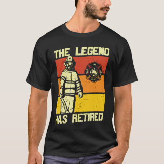 T-shirt La Légende A Retraité Un Pompier