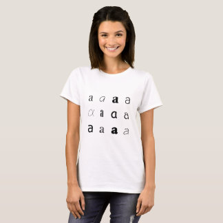 T-shirt La lettre A