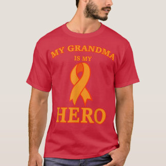 T-shirt La Leucémie est ma grand-mère est mon héros Soutie