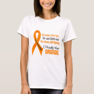 T-shirt La leucémie I portent fièrement l'orange