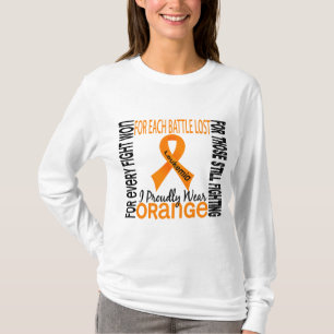T-shirt La leucémie I portent fièrement l'orange 2