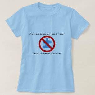 T-shirt La libération d'autisme courtisent le combat