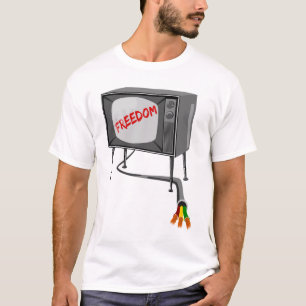 T-shirt La Liberté De La Télévision Coupe La Corde