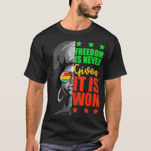 T-shirt La liberté des femmes n'est jamais accordée, c'est
