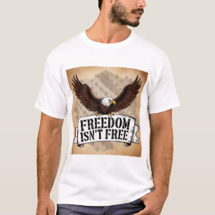 T-shirt La liberté n'est pas le patriotisme de l'aigle lib