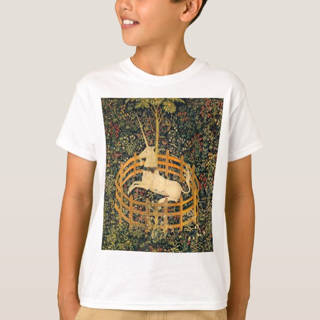 T-shirt La licorne en captivité (Devant)