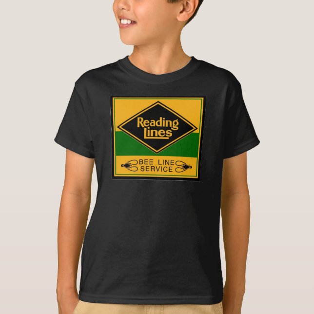 T-shirt La ligne service d'abeille de chemin de fer de (Devant)