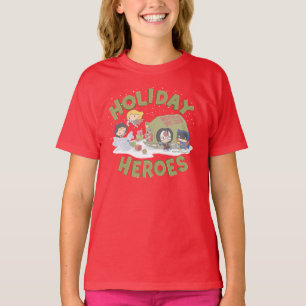 T-shirt La Ligue de Justice Chibi livre des présents