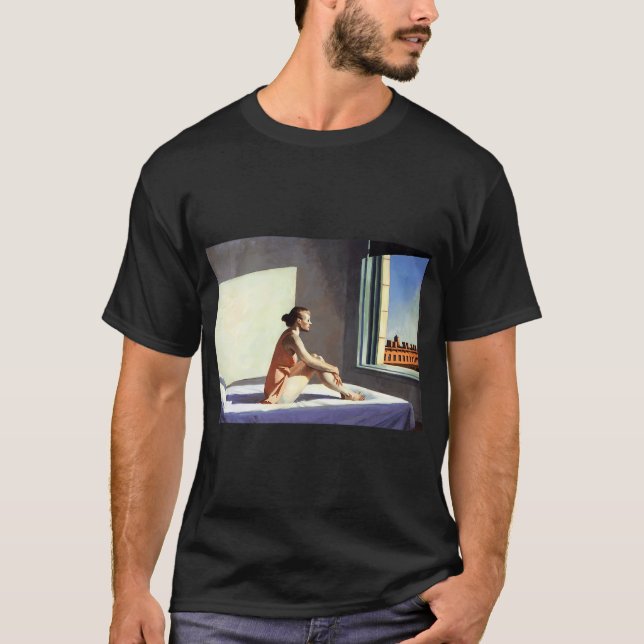 T-shirt la longue jambe Edward Hopper (Devant)