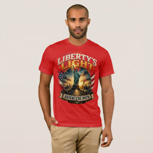 T-Shirt "La lumière de la liberté éclaire le chemi