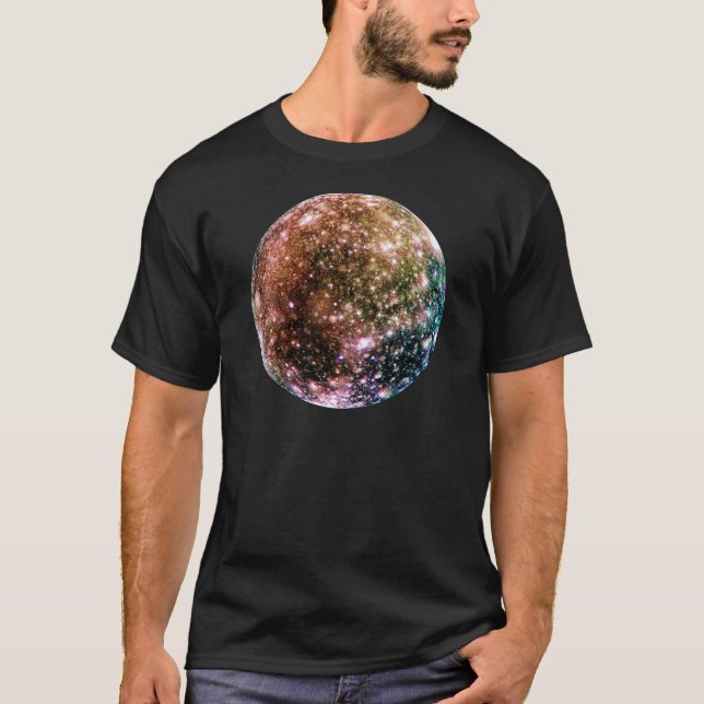 T-SHIRT LA LUNE DE JUPITER DE PLANÈTE : CALLISTO (Devant)