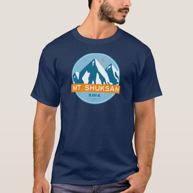 T-shirt La Lune des étoiles du mont Shuksan Washington (Devant)