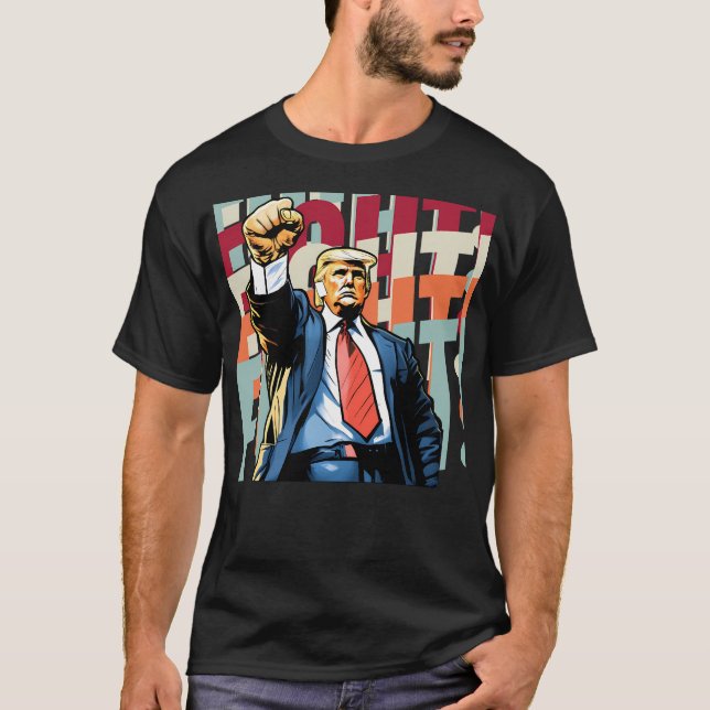 T-shirt La Lutte Contre Trump A Été Lancée (Devant)