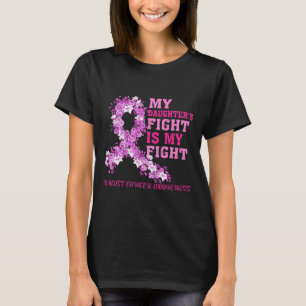 T-shirt La lutte de la fille est ma lutte cancer du sein d