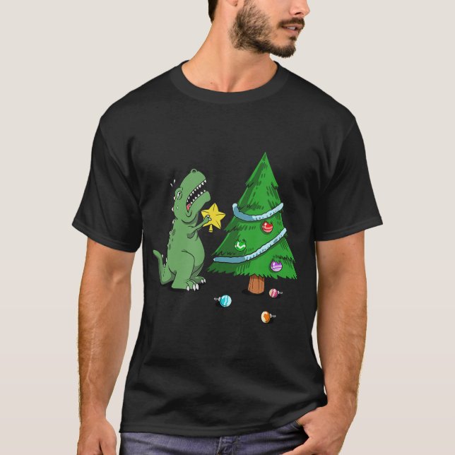 T-shirt La Lutte Drôle Est Véritable Dinosaure Arbre De No (Devant)