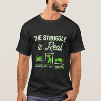 T-shirt La Lutte Est Réelle À L'Entraînement Rex