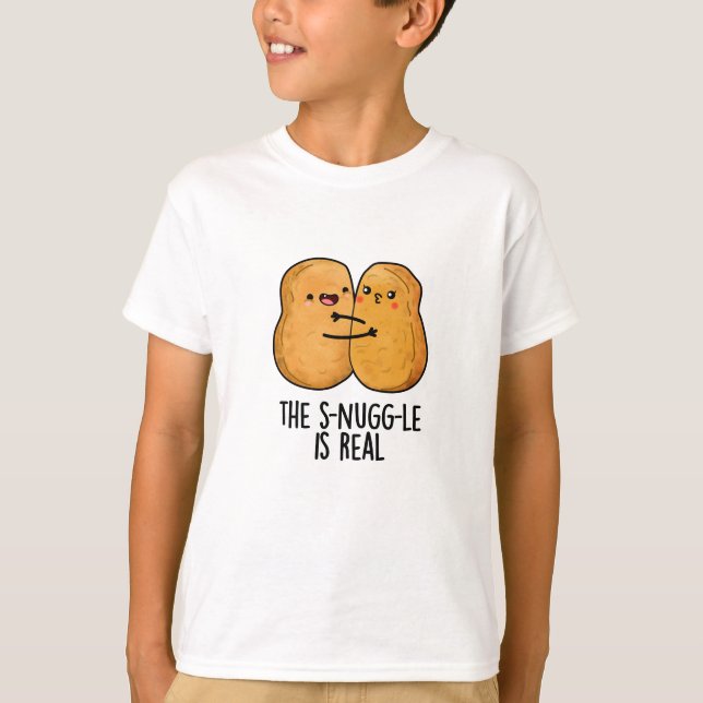 T-shirt La Lutte Est Vraiment Drôle Nugget Pun (Devant)