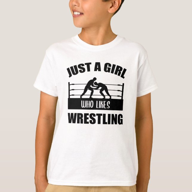 T-shirt La lutteuse lutteuse raconte un cadeau (Devant)