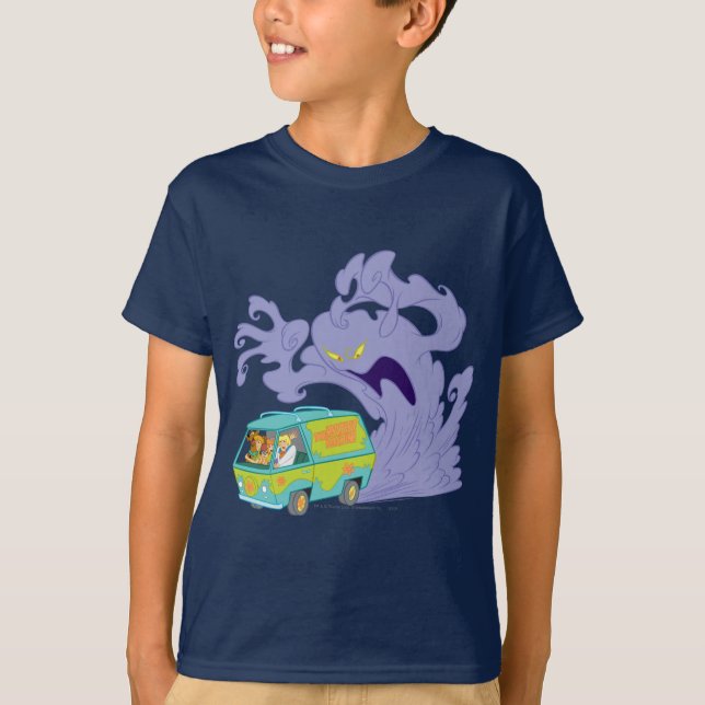 T-shirt La machine mystérieuse s'évade (Devant)