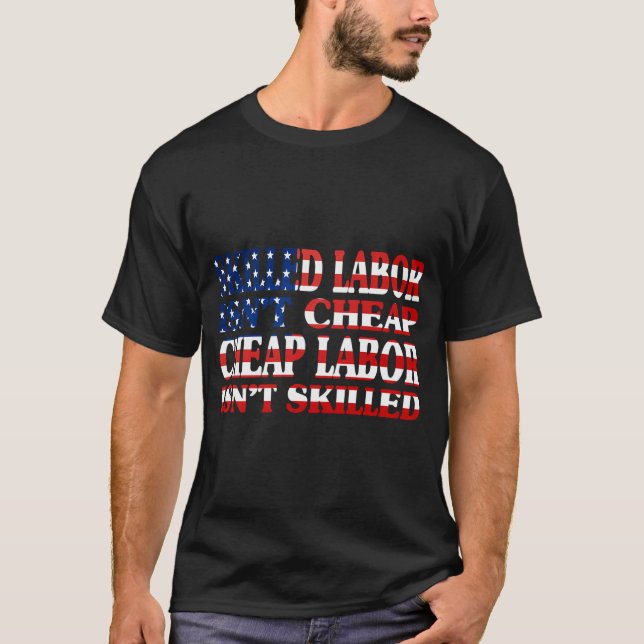 T-shirt La Main-D'Oeuvre Compétente N'Est Pas Bon Marché L (Devant)