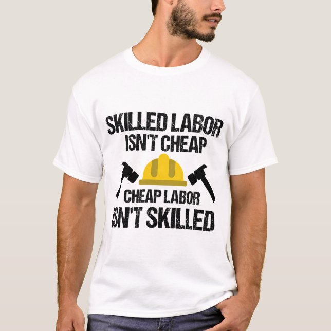T-shirt La Main-D'Oeuvre Compétente N'Est Pas Bon Marché L (Devant)