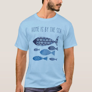 T-shirt La maison côtière de l'art est par la mer