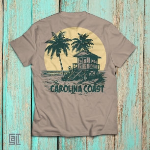 T-shirt La Maison de Plage Vintage Sunset de la Côte Carol