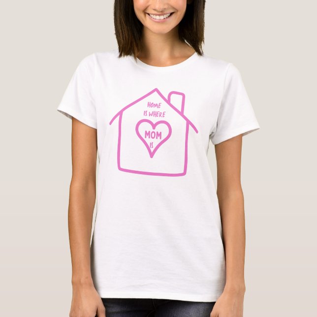 T-shirt La maison où maman est (Devant)